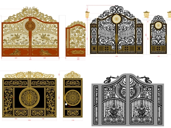 Bộ 5 mẫu cổng biệt thự mới nhất được ưa chuộng