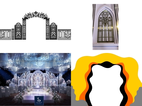 Tổng hợp bộ 10 mẫu Cổng cưới cnc mới nhất