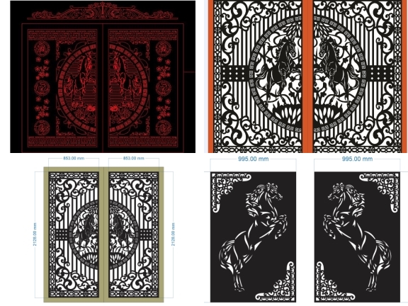 Bộ sưu tập 10 mẫu cổng ngựa 2 cánh giá cực rẻ