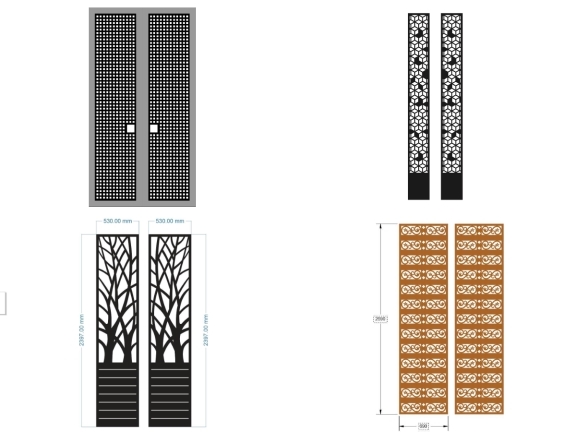 Bộ 15 mẫu Cổng 2 cánh đơn giản giá rẻ nhất hiện nay