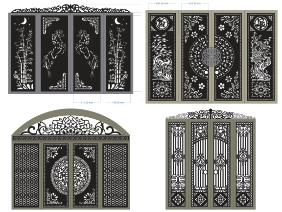 Tổng hợp bộ 15 mẫu Cổng 4 cánh đơn giản thiết kế tuyệt đẹp