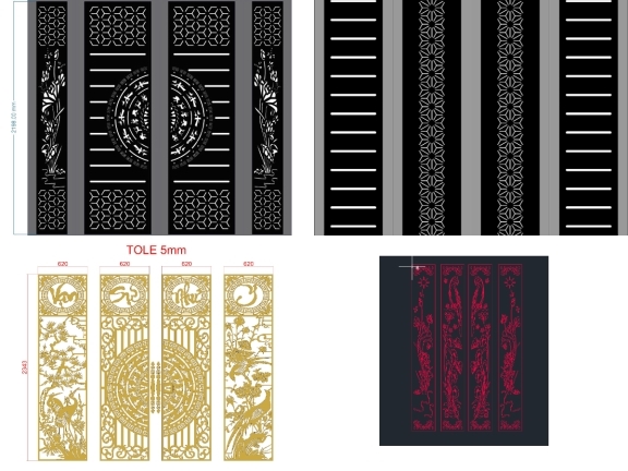 Bộ 15 mẫu Cổng 4 cánh thiết kế đẹp mắt giá ưu đãi