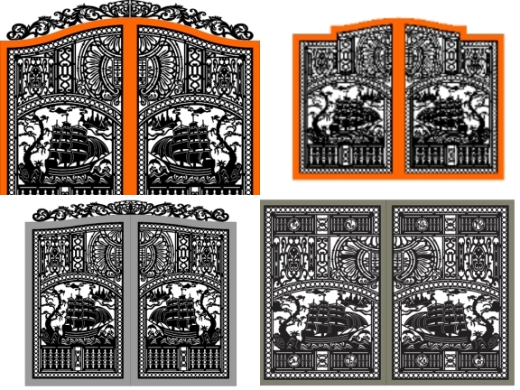 Bộ 5 mẫu cổng 2 cánh thuận buồm xuôi gió giá ưu đãi