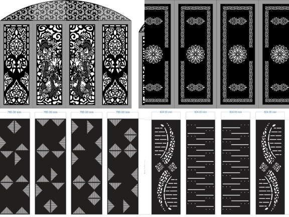 BST Cổng 4 Cánh Hiện Đại Tối Giản