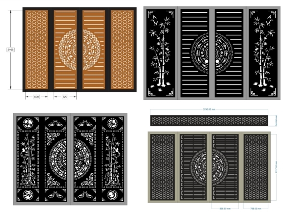 Cổng 4 Cánh Trống Đồng CNC – Dấu Ấn Văn Hóa Việt