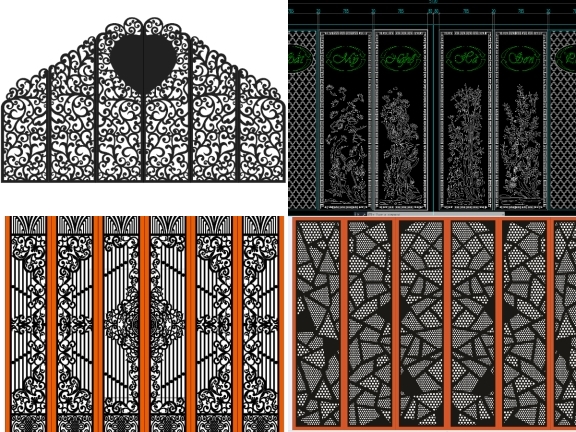 Bộ 25 mẫu cổng 6 cánh