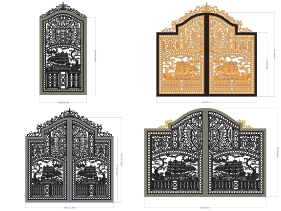 Cổng CNC Thuận Buồm Xuôi Gió – Biểu Tượng May Mắn & Thành Công