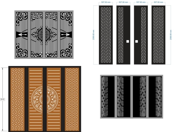 Cổng Hiện Đại Phối Kín – Hở Ấn Tượng