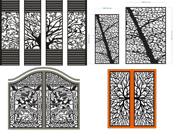 BST Cổng Họa Tiết Cây Nghệ Thuật