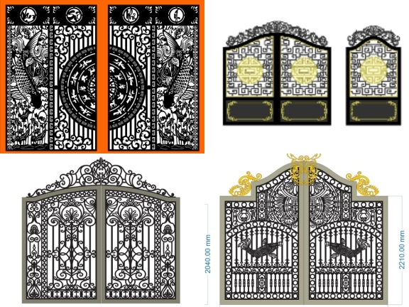 BST Cổng Nhà Phố Và Biệt Thự Sang Trọng