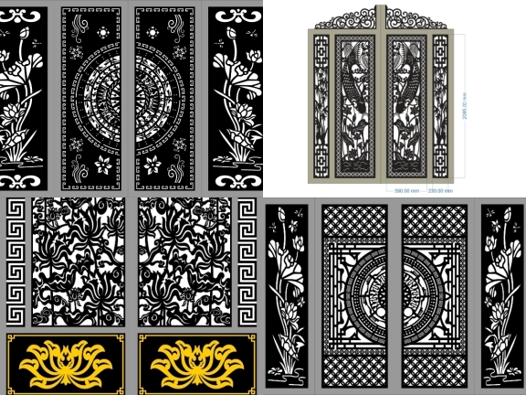 Cổng Sen Mỹ Thuật – Vẻ Đẹp Tinh Tế Cho Mặt Tiền