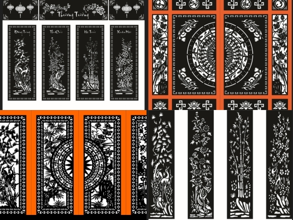 BST Cổng Tứ Quý CNC – Phong Cách Truyền Thống