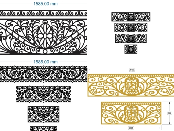 BST Lan Can CNC Sang Trọng Hiện Đại