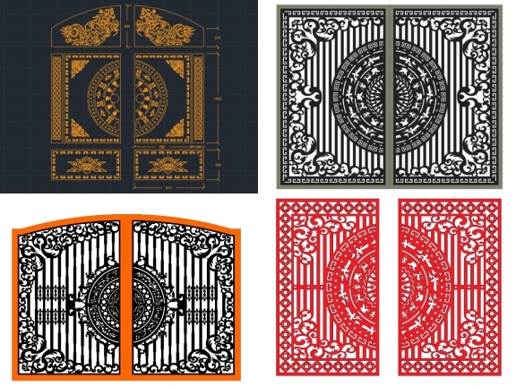 Trọn bộ 10 mẫu Cổng 2 cánh giá ưu đãi