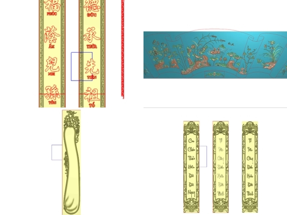 Chỉ duy nhất hôm hay share free bộ 7 file CNC hoành phi đẹp