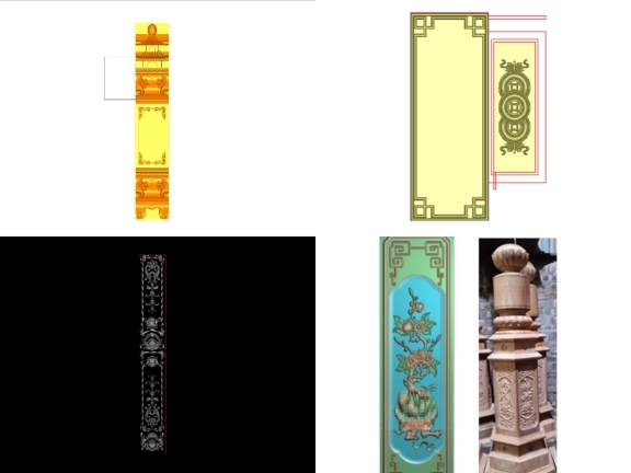 Chỉ với 72.000đ có ngay trọn bộ 6 mẫu Trụ cầu thang CNC đẹp