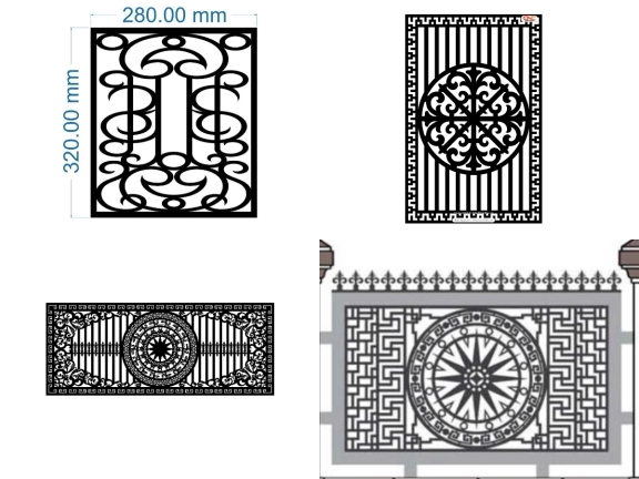 Chia Sẻ File CNC Hàng Rào Laser Đẹp