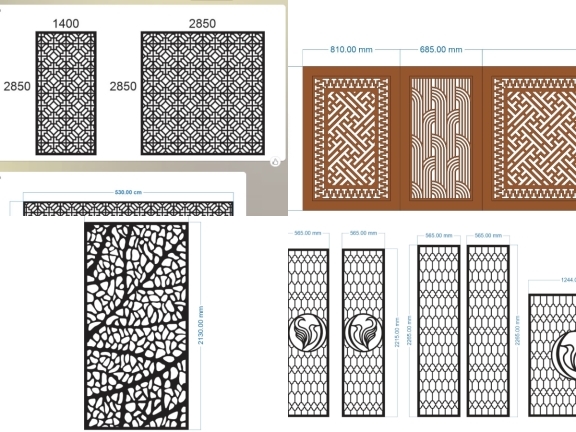 Chia Sẻ File CNC Vách Ngăn Họa Tiết Đơn Giản