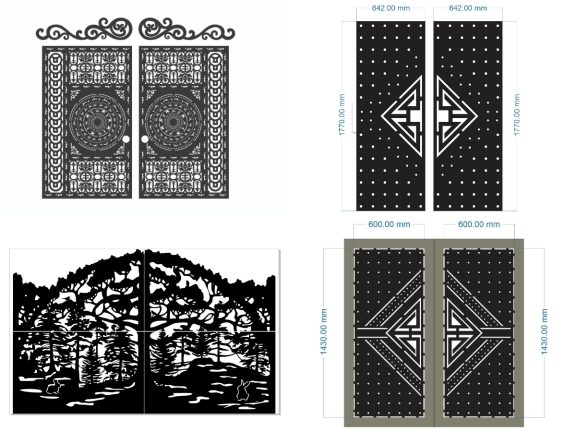 Combo 10 mẫu cổng 2 cánh và hàng rào đẹp 2026