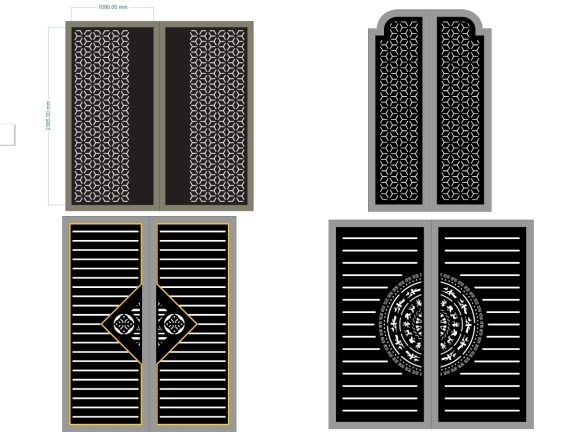 Combo 10 mẫu cổng 2 cánh và hàng rào đẹp