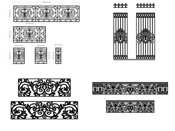 Combo 10 mẫu cổng 2 cánh và hàng rào 2026