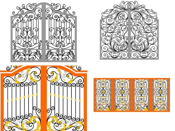 Bộ sưu tập 12 mẫu cổng sắt uốn mỹ thuật