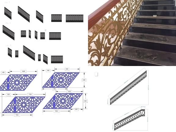 Combo 432 mẫu Lan Can cầu thang