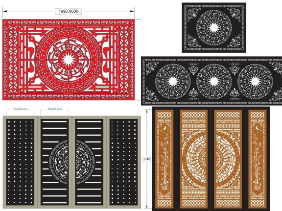 Combo bộ 10 mẫu cổng và hàng rào trống đồng đẹp mới nhất