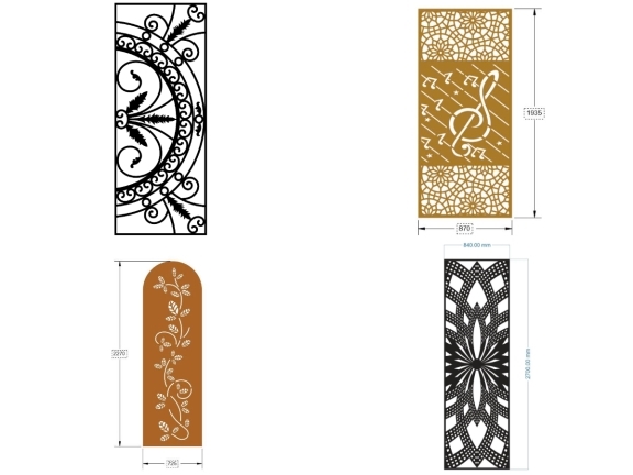 Cổng 1 Cánh Nhôm Đúc Cao Cấp