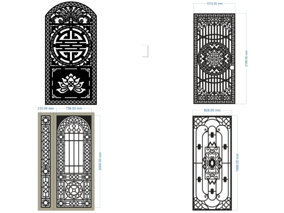 BST Cổng 1 Cánh Phong Cách Tối Giản