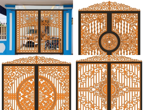 Cổng 2 Cánh Sang Trọng Cho Biệt Thự