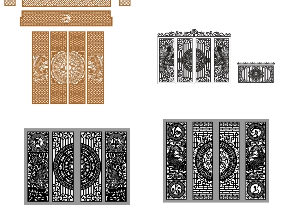 Cổng 4 Cánh Cá Chép CNC Mang Phong Cách Vừa Truyền Thống Vừa Hiện Đại.