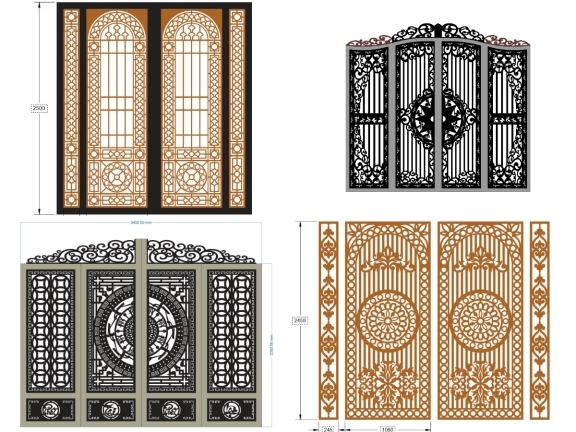 Cổng 4 Cánh Hiện Đại – Giải Pháp Thẩm Mỹ Toàn Diện