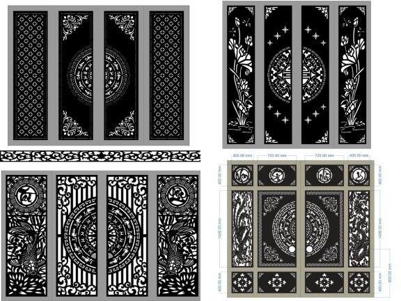 Cổng 4 Cánh Hiện Đại Thiết Kế Thanh Thoát