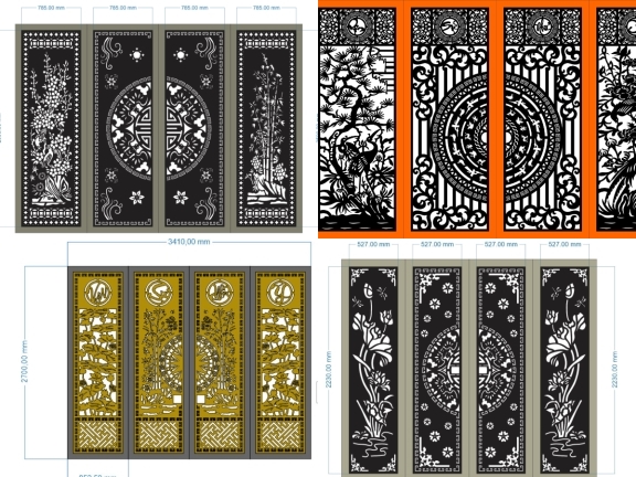 Cổng 4 Cánh Nghệ Sen- Tứ Quý