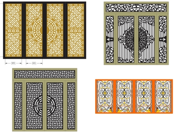 Cổng 4 Cánh Nghệ Thuật Ấn Tượng