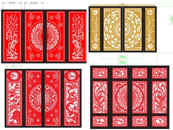 Cổng 4 Cánh Nghệ Thuật Độc Đáo