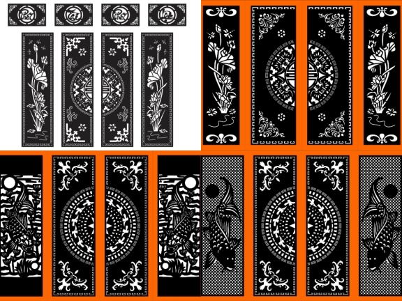 BST Cổng 4 Cánh Nghệ Thuật Sen Cá