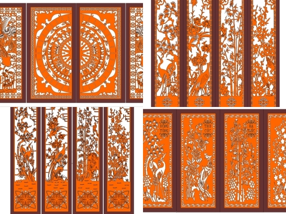 Cổng 4 Cánh Phong Thủy Sang Trọng