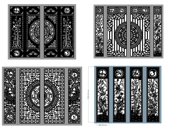 10 mẫu cổng 4 cánh vạn sự như ý