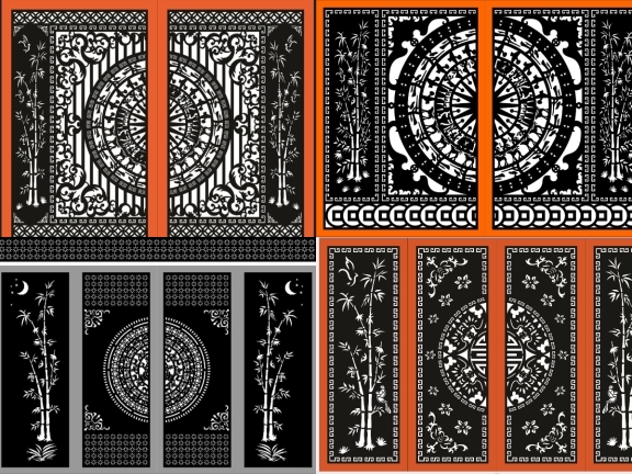 Cổng Cây Trúc CNC Nghệ Thuật