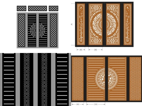 Cổng Hiện Đại CNC Nghệ Thuật