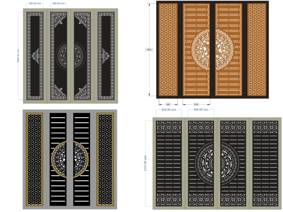 BST Cổng Hiện Đại Phong Cách Tối Giản