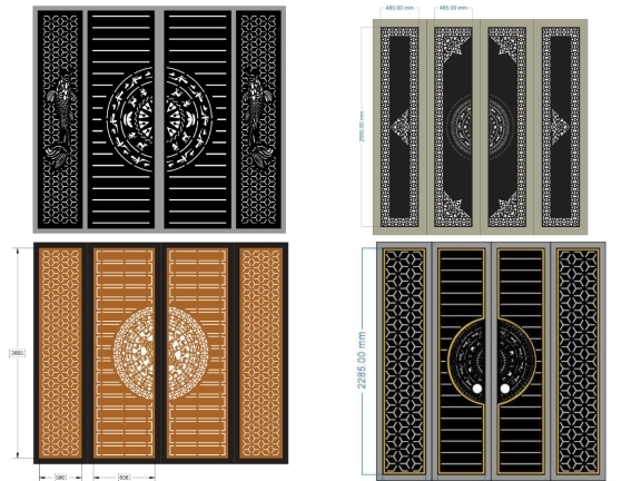 Cổng Hiện Đại Sang Trọng Cho Biệt Thự Và Nhà Phố