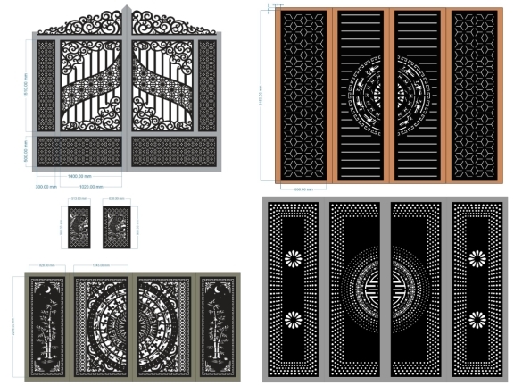 Cổng Hiện Đại Thiết Kế Tối Giản Nhưng Đầy Ấn Tượng