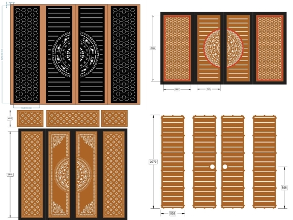 Cổng Nhà Phố Hiện Đại Sang Trọng