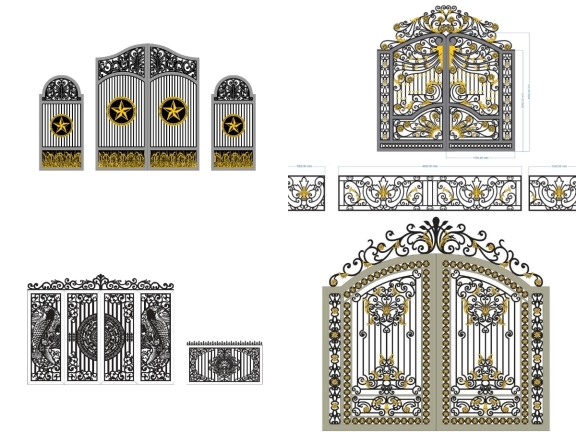 Cổng Sang Trọng Cho Nhà Phố Và Biệt Thự