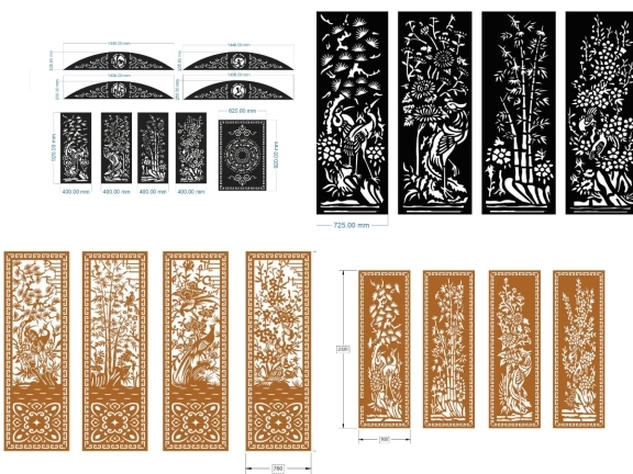 Cổng Tứ Quý – Mai • Lan • Cúc • Trúc