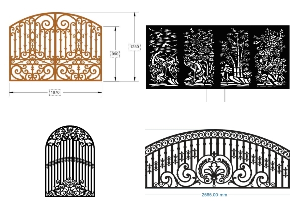 File cắt CNC hàng rào nghệ thuật