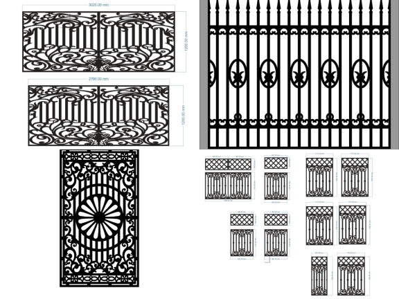 File CNC hàng rào đẹp nhà phố
